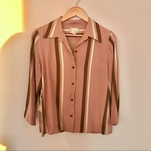 Wilfred’s Le Fou Pink/Brown Stripe Shirt